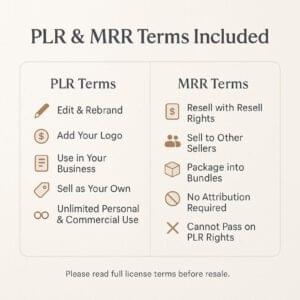 50 Editable Planner Templates Canva PLR MRR – Journals, Trackers & Calendars Bundle