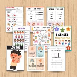 35,500+ Educational Kids Resources Bundle PLR MRR – Printable Worksheets, Coloring Books & Learning Activities
